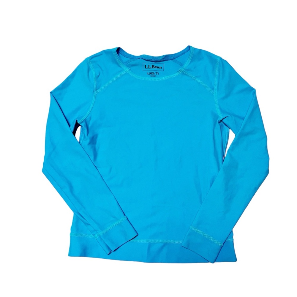 LL Bean Rash Guard Swim Top Size 6/7